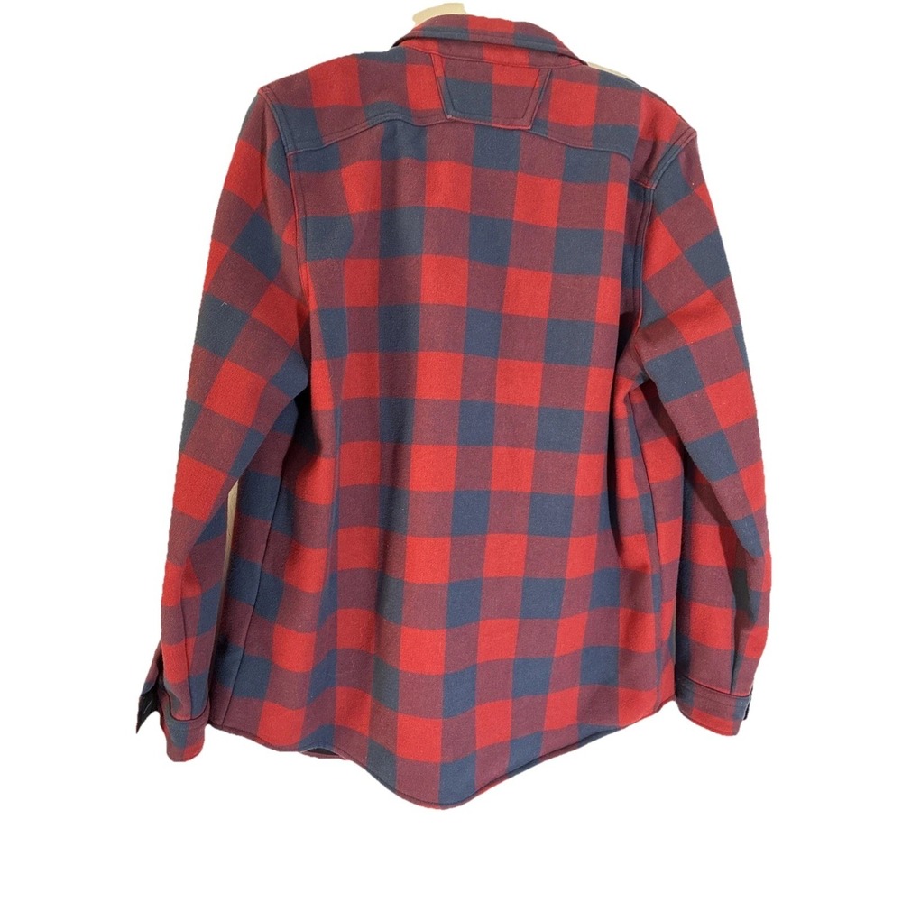 Oakley Bear Cozy Flannel shirt in a red and blue check pattern M Used - Picture 2 of 5